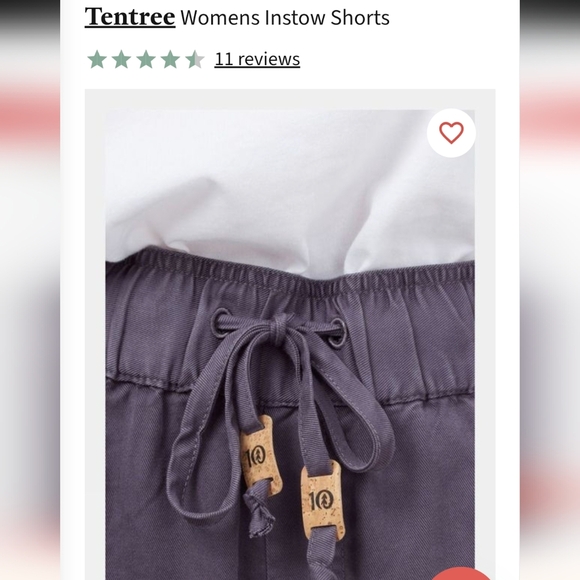 Tentree Tencel Instow Shorts - Women's Purple Size XS - Picture 12 of 15